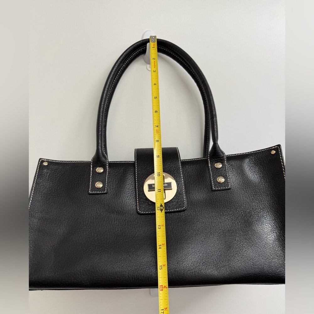 Kate Spade “Baylor” Merrywood Shoulder Bag in Black Pebbled Leather - Picture 11 of 13